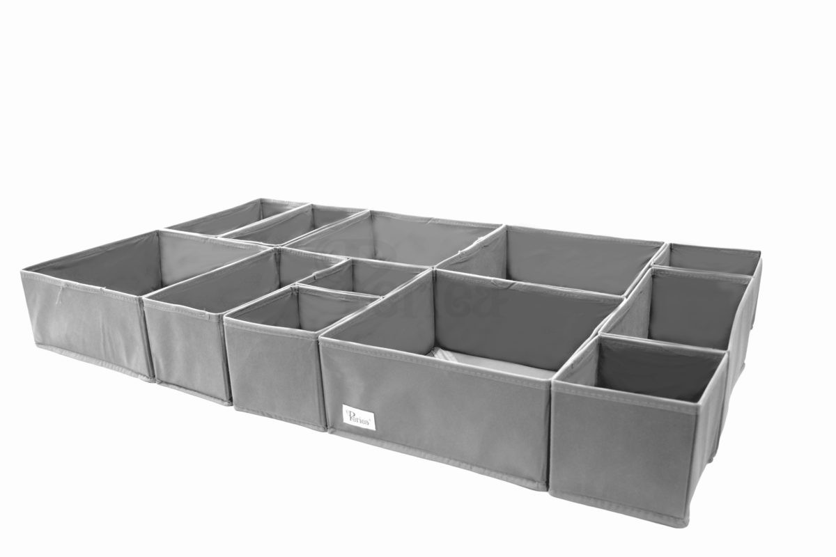 Boxes in 3 Sizes for Organising Bedroom Drawers 8pk Periea Drawer Organisers 