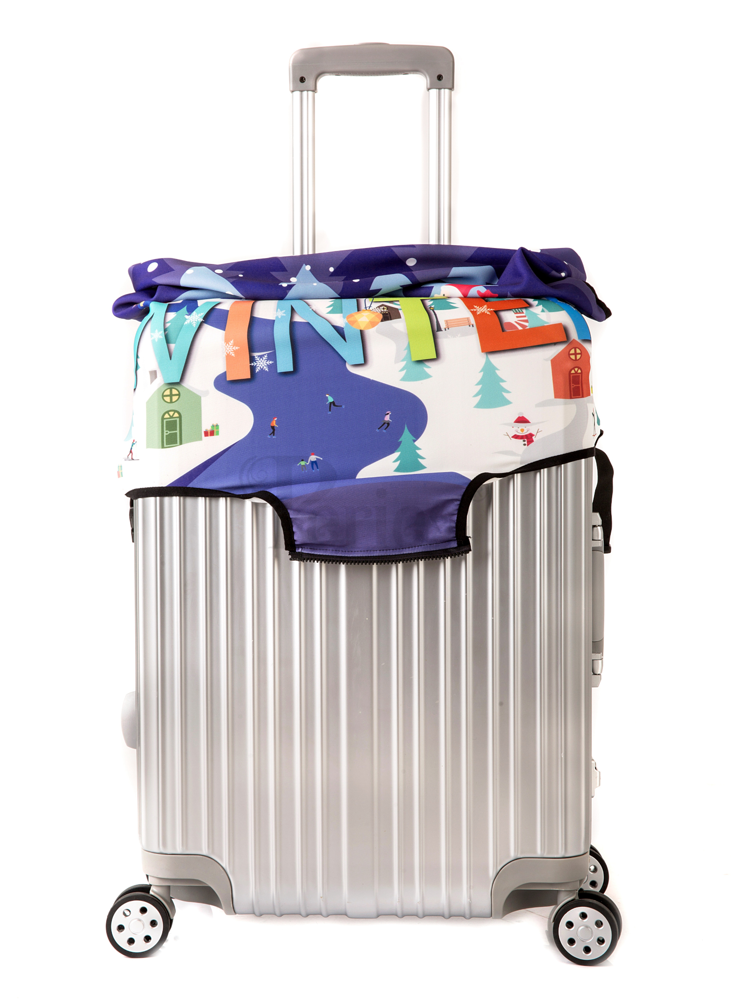 38 Designs Luggage Protection Periea Premium Suitcase Cover Pop Art Statue of Liberty, Medium 3 Sizes