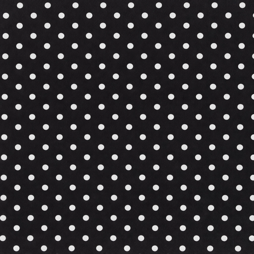 Black with White Polka Dots