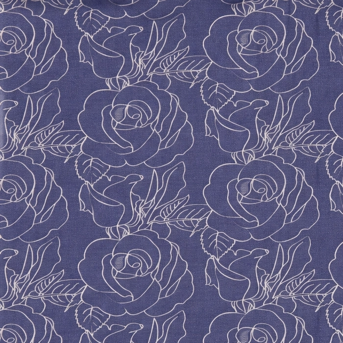 Navy Metallic Floral